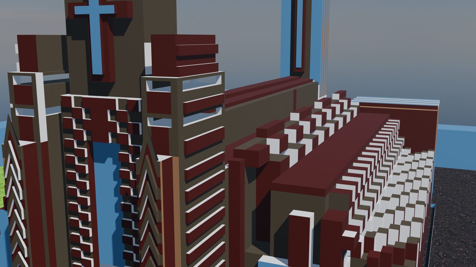 Modern Cathedral 3D Model